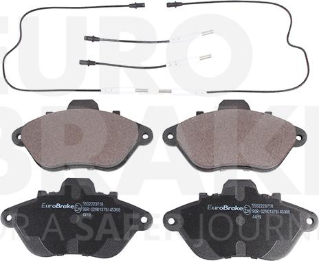 Eurobrake 5502223718 - Kit pastiglie freno, Freno a disco autozon.pro