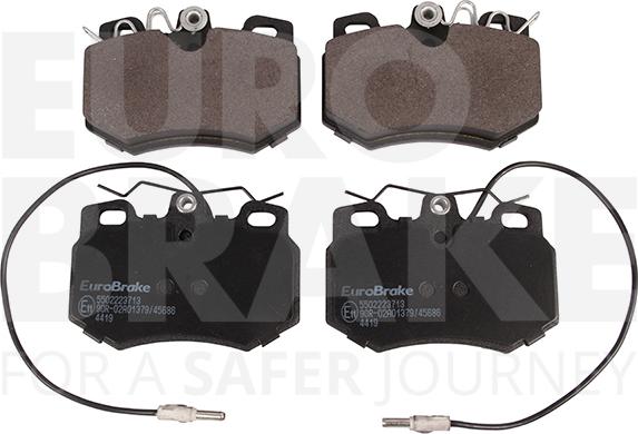 Eurobrake 5502223713 - Kit pastiglie freno, Freno a disco autozon.pro