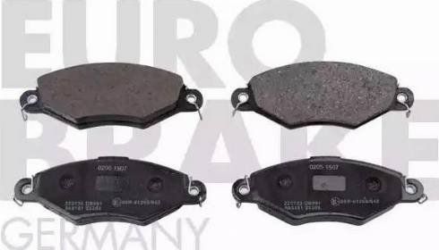 Eurobrake 5502223735 - Kit pastiglie freno, Freno a disco autozon.pro