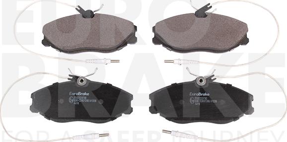 Eurobrake 5502223730 - Kit pastiglie freno, Freno a disco autozon.pro