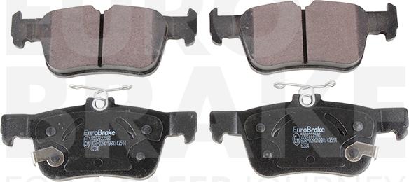 Eurobrake 5502222596 - Kit pastiglie freno, Freno a disco autozon.pro