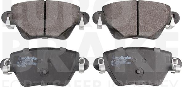 Eurobrake 5502222554 - Kit pastiglie freno, Freno a disco autozon.pro