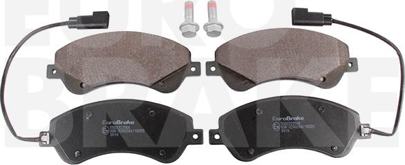 Eurobrake 5502222564 - Kit pastiglie freno, Freno a disco autozon.pro