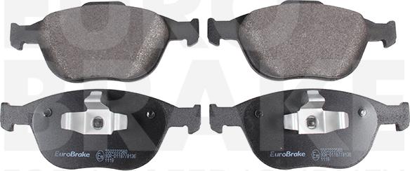 Eurobrake 5502222560 - Kit pastiglie freno, Freno a disco autozon.pro