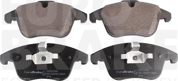 Eurobrake 5502222568 - Kit pastiglie freno, Freno a disco autozon.pro