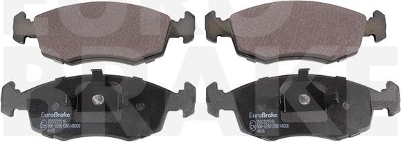 Eurobrake 5502222516 - Kit pastiglie freno, Freno a disco autozon.pro