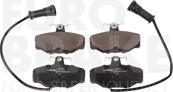 Eurobrake 5502222511 - Kit pastiglie freno, Freno a disco autozon.pro