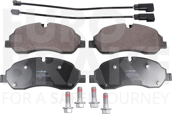 Eurobrake 5502222582 - Kit pastiglie freno, Freno a disco autozon.pro