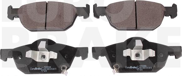 Eurobrake 5502222649 - Kit pastiglie freno, Freno a disco autozon.pro