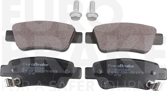 Eurobrake 5502222641 - Kit pastiglie freno, Freno a disco autozon.pro