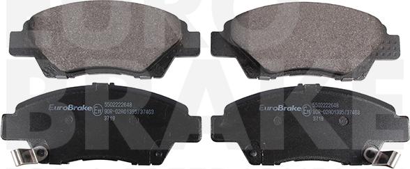 Eurobrake 5502222648 - Kit pastiglie freno, Freno a disco autozon.pro