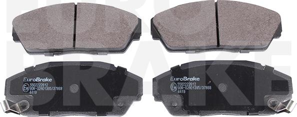 Eurobrake 5502222612 - Kit pastiglie freno, Freno a disco autozon.pro