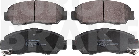 Eurobrake 5502222637 - Kit pastiglie freno, Freno a disco autozon.pro