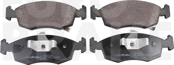 Eurobrake 5502222396 - Kit pastiglie freno, Freno a disco autozon.pro