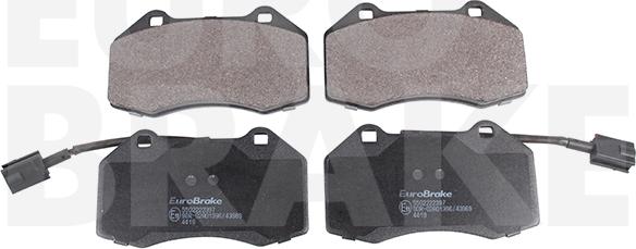 Eurobrake 5502222397 - Kit pastiglie freno, Freno a disco autozon.pro