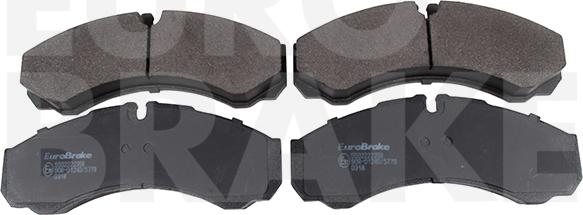 Eurobrake 5502222358 - Kit pastiglie freno, Freno a disco autozon.pro