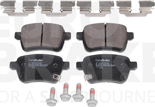 Eurobrake 55022223100 - Kit pastiglie freno, Freno a disco autozon.pro