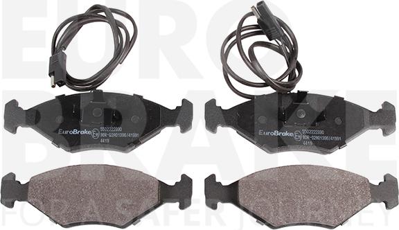 Eurobrake 5502222330 - Kit pastiglie freno, Freno a disco autozon.pro