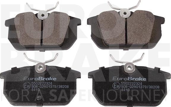 Eurobrake 5502222324 - Kit pastiglie freno, Freno a disco autozon.pro