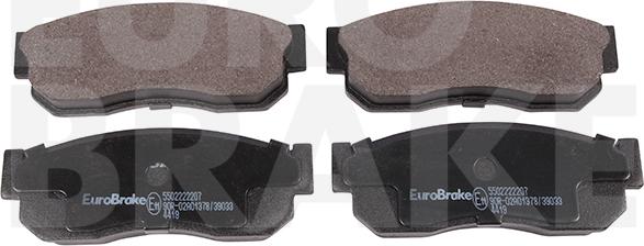 Eurobrake 5502222207 - Kit pastiglie freno, Freno a disco autozon.pro