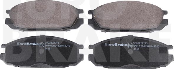 Eurobrake 5502222213 - Kit pastiglie freno, Freno a disco autozon.pro