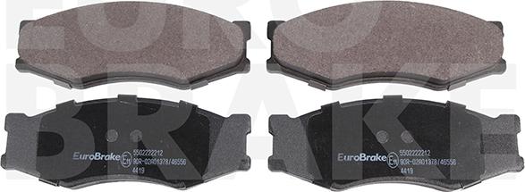 Eurobrake 5502222212 - Kit pastiglie freno, Freno a disco autozon.pro