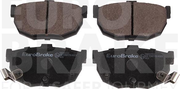 Eurobrake 5502222222 - Kit pastiglie freno, Freno a disco autozon.pro