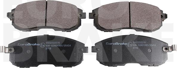 Eurobrake 5502222270 - Kit pastiglie freno, Freno a disco autozon.pro