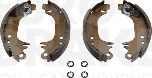 Eurobrake 58492799407 - Kit ganasce freno autozon.pro