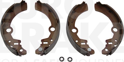 Eurobrake 58492752692 - Kit ganasce freno autozon.pro