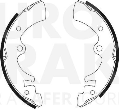 Eurobrake 58492722341 - Kit ganasce freno autozon.pro