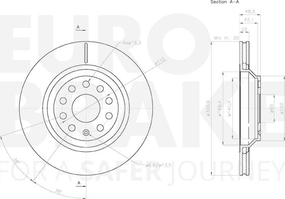 Eurobrake 58153147136 - Discofreno autozon.pro