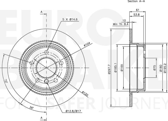 Eurobrake 5815311537 - Discofreno autozon.pro