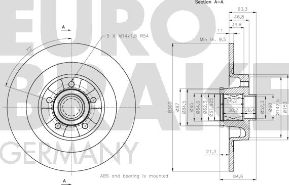 Eurobrake 5815313962 - Discofreno autozon.pro