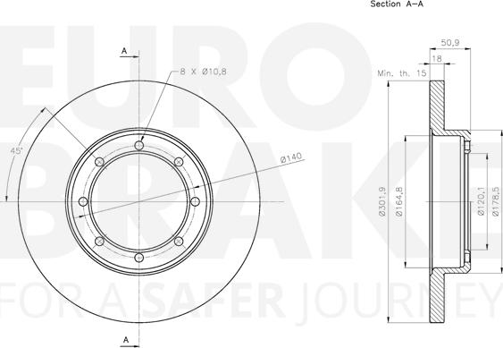 Eurobrake 5815313979 - Discofreno autozon.pro