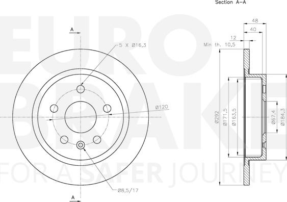 Eurobrake 5815313668 - Discofreno autozon.pro