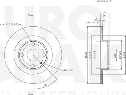 Eurobrake 5815313248 - Discofreno autozon.pro