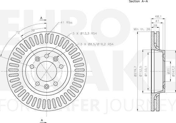 Eurobrake 5815313735 - Discofreno autozon.pro