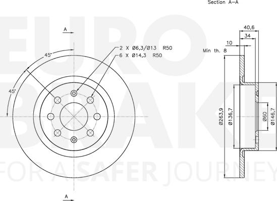 Eurobrake 5815312351 - Discofreno autozon.pro