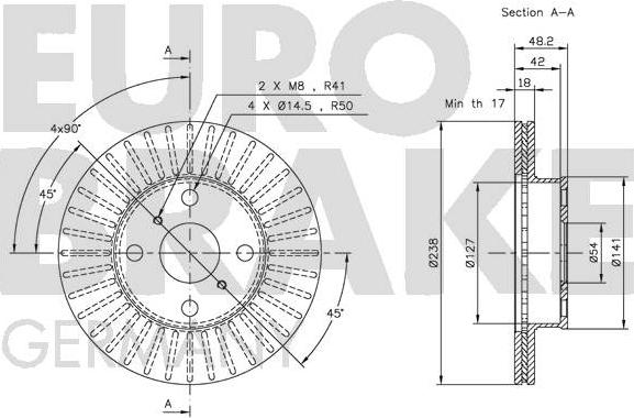 Eurobrake 5815204526 - Discofreno autozon.pro