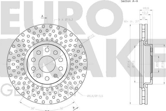 Eurobrake 58152047146 - Discofreno autozon.pro