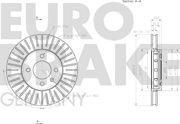 Eurobrake 58152047157 - Discofreno autozon.pro