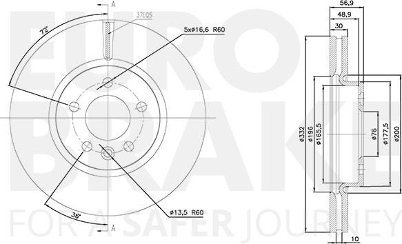 Eurobrake 58152047116 - Discofreno autozon.pro