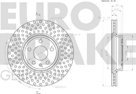 Eurobrake 58152047132 - Discofreno autozon.pro