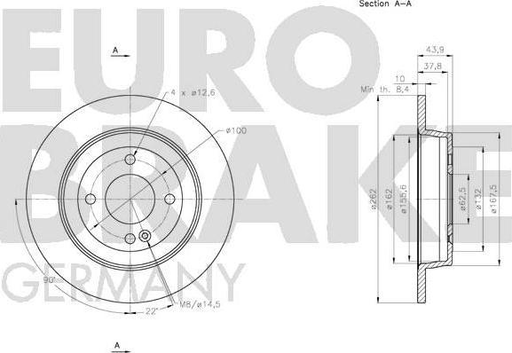 Eurobrake 5815203539 - Discofreno autozon.pro