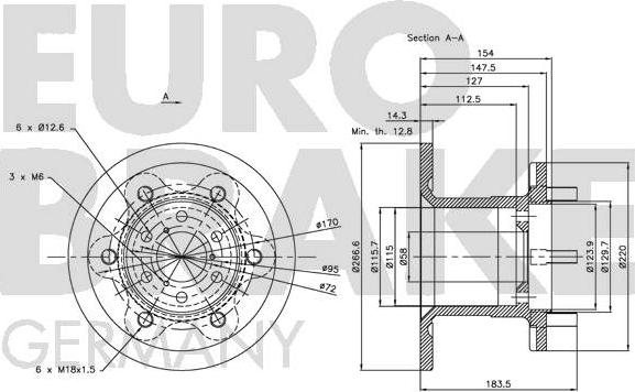 Eurobrake 5815202326 - Discofreno autozon.pro