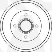 Eurobrake 5825253925 - Tamburo freno autozon.pro