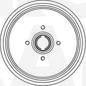 Eurobrake 5825252318 - Tamburo freno autozon.pro