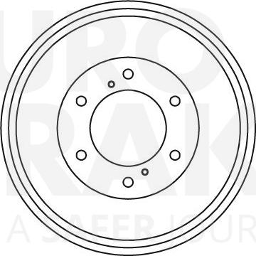 Eurobrake 5825262204 - Tamburo freno autozon.pro