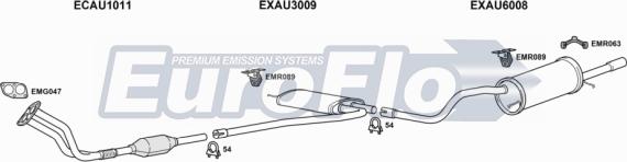 EuroFlo AUA416 3001C - Impianto gas scarico autozon.pro